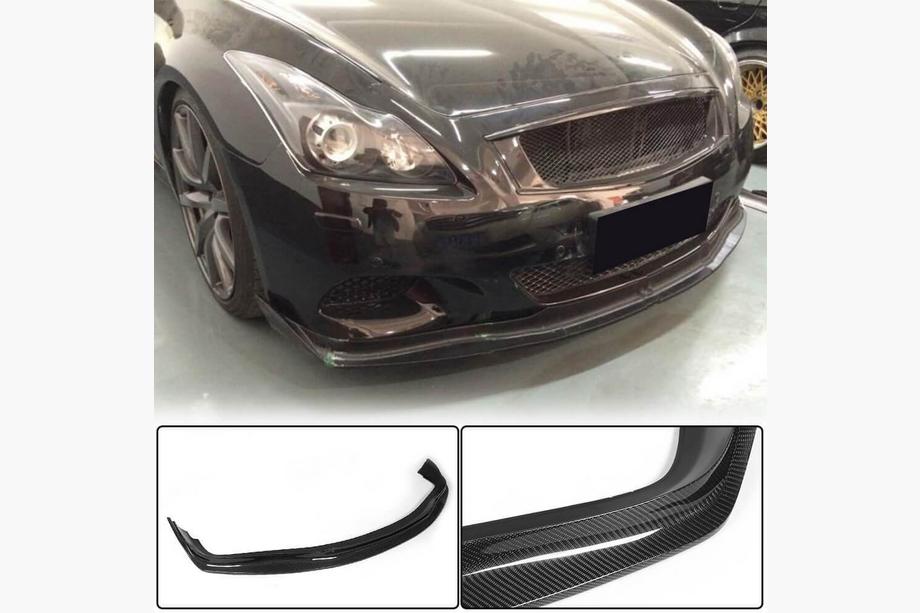 Infiniti G25/G35/37 (V36/CV36) 2006–2015 Priekšējā bufera lūpa (G37 Coupe 2009-2013, oglekļa šķiedra) Image