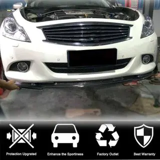 Priekšējā bampera lūpa Lip (G37 SD 2009-2013, oglekļa šķiedra) Infiniti G25/G35/37 (V36/CV36) 2006–2015 foto 2
