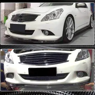 Priekšējā bampera lūpa Lip (G37 SD 2009-2013, oglekļa šķiedra) Infiniti G25/G35/37 (V36/CV36) 2006–2015 foto 3