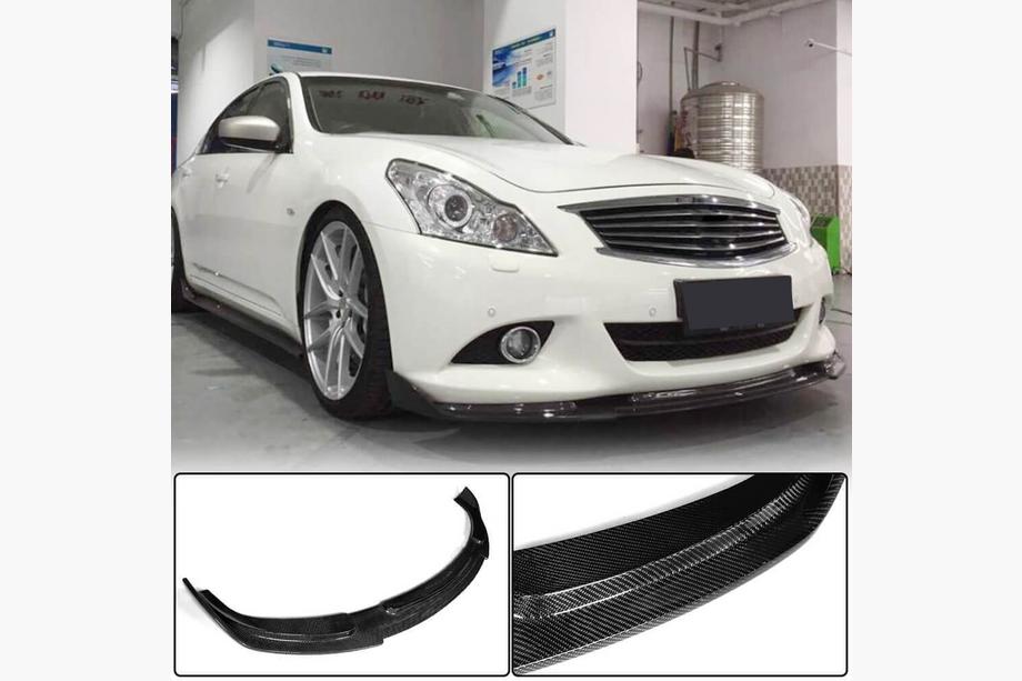 Infiniti G25/G35/37 (V36/CV36) 2006–2015 Priekšējā bampera lūpa Lip (G37 SD 2009-2013, oglekļa šķiedra) Image