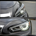 Infiniti Q50/Q60 2013–2024 Priekšējo lukturu uzacis (Q50 2014-2017, oglekļa šķiedra) foto 4