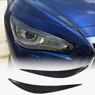 Priekšējo lukturu uzacis (Q50 2014-2017, oglekļa šķiedra) Infiniti Q50/Q60 2013–2024 foto 1