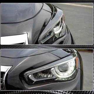 Priekšējo lukturu uzacis (Q50 2014-2017, oglekļa šķiedra) Infiniti Q50/Q60 2013–2024 foto 4
