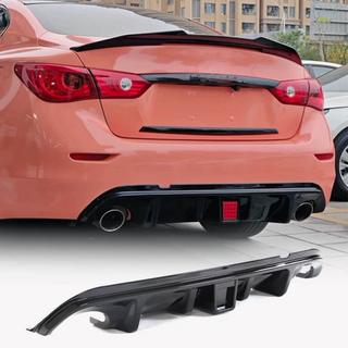 Aizmugurējā bampera difuzors V2 (Q50 Base/Sport 2014-2017, oglekļa šķiedra) Infiniti Q50/Q60 2013–2024 foto 1