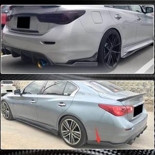 Karbona aizmugurējā bufera uzlikas (Q50 Base/Sport 2014-2017) Infiniti Q50/Q60 2013–2024 foto 4