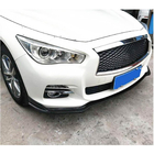 Infiniti Q50/Q60 2013–2024 Priekšējā bampera lūpa Lip V1 (Q50 Base 2014-2017, oglekļa šķiedra) foto 3