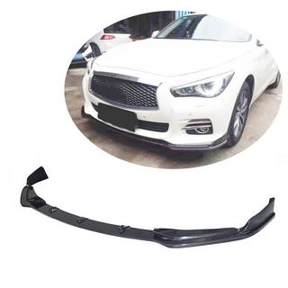 Priekšējā bampera lūpa Lip V1 (Q50 Base 2014-2017, oglekļa šķiedra) Infiniti Q50/Q60 2013–2024 foto 1