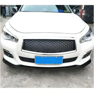 Priekšējā bampera lūpa Lip V1 (Q50 Base 2014-2017, oglekļa šķiedra) Infiniti Q50/Q60 2013–2024 foto 2
