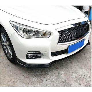 Priekšējā bampera lūpa Lip V1 (Q50 Base 2014-2017, oglekļa šķiedra) Infiniti Q50/Q60 2013–2024 foto 3