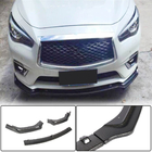 Infiniti Q50/Q60 2013–2024 Priekšējā bampera lūpa Lip V2 (Q50 Base 2018-2023, oglekļa šķiedra) foto 1