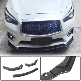 Priekšējā bampera lūpa Lip V2 (Q50 Base 2018-2023, oglekļa šķiedra) Infiniti Q50/Q60 2013–2024 foto 1