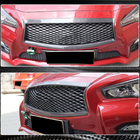 Infiniti Q50/Q60 2013–2024 Radiatora režģa apmale (Q50 Base/Sport 2014-2017, oglekļa šķiedra) foto 4