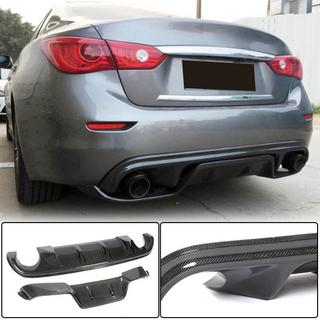Aizmugurējā bampera difuzors V3 (Q50 Base/Sport 2014-2017, oglekļa šķiedra) Infiniti Q50/Q60 2013–2024 foto 1