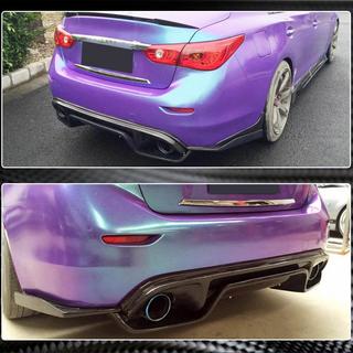 Aizmugurējā bampera difuzors V3 (Q50 Base/Sport 2014-2017, oglekļa šķiedra) Infiniti Q50/Q60 2013–2024 foto 4