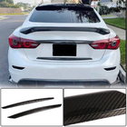 Infiniti Q50/Q60 2013–2024 Oglekļa šķiedras bagāžnieka vāka uzlikas (Q50 Base/Sport 2014-2017, Carbon) foto 1