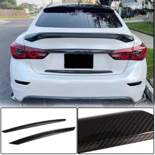 Oglekļa šķiedras bagāžnieka vāka uzlikas (Q50 Base/Sport 2014-2017, Carbon) Infiniti Q50/Q60 2013–2024 foto 1