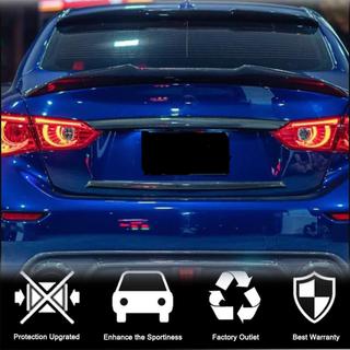 Oglekļa šķiedras bagāžnieka vāka uzlikas (Q50 Base/Sport 2014-2017, Carbon) Infiniti Q50/Q60 2013–2024 foto 2