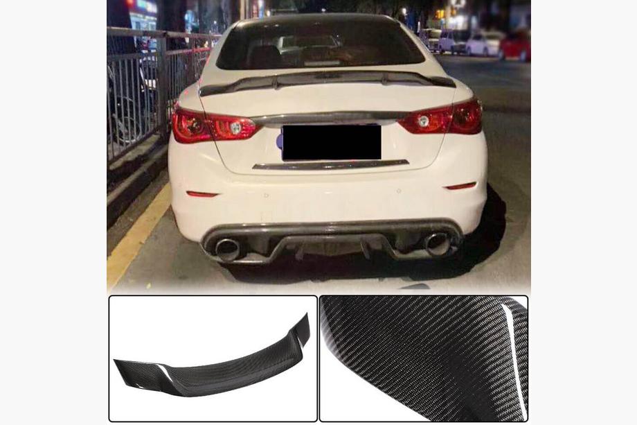 Infiniti Q50/Q60 2013–2024 Spoileris V1 (Q50, oglekļa šķiedra) Image