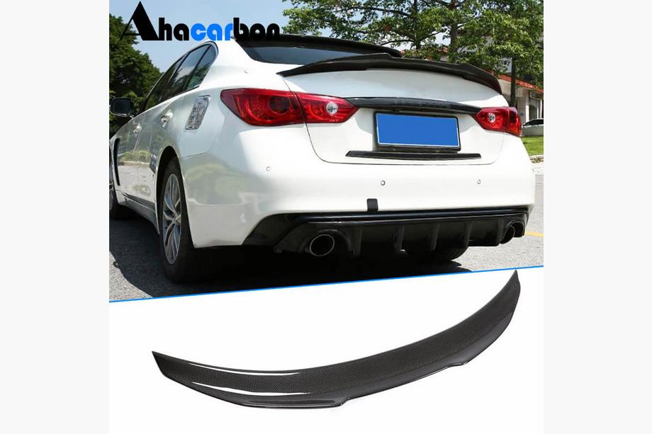 Infiniti Q50/Q60 2013–2024 Spoileris V5 (Q50, oglekļa šķiedras) Image