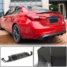 Infiniti Q50/Q60 2013–2024 Aizmugurējā bampera difuzors V2 (Q50 Base/Sport 2018-2023, oglekļa šķiedra) foto 1