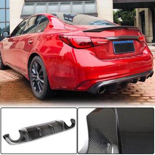 Aizmugurējā bampera difuzors V2 (Q50 Base/Sport 2018-2023, oglekļa šķiedra) Infiniti Q50/Q60 2013–2024 foto 1