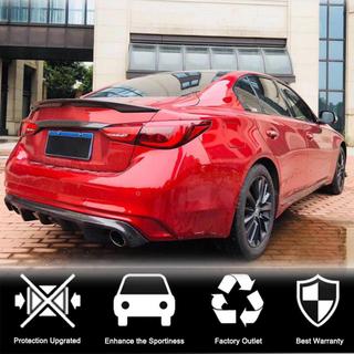 Aizmugurējā bampera difuzors V2 (Q50 Base/Sport 2018-2023, oglekļa šķiedra) Infiniti Q50/Q60 2013–2024 foto 2