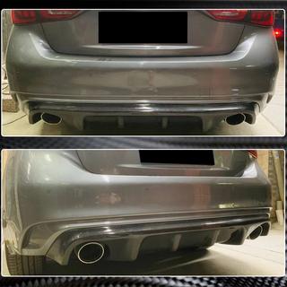 Aizmugurējā bampera difuzors V2 (Q50 Base/Sport 2018-2023, oglekļa šķiedra) Infiniti Q50/Q60 2013–2024 foto 4