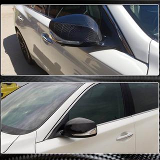Spoguļu uzlikas V1 (Oglekļa šķiedra) Infiniti Q50/Q60 2013–2024 foto 3