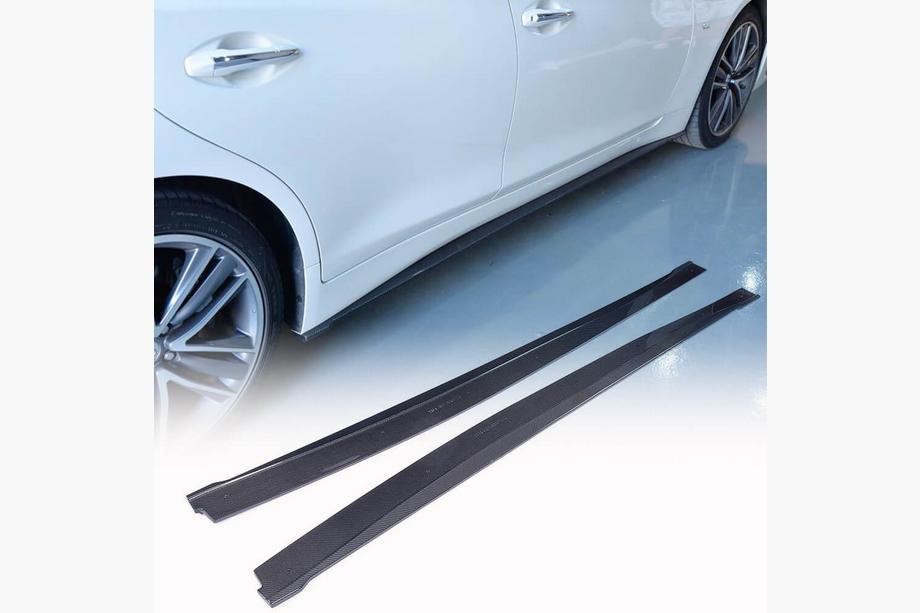 Infiniti Q50/Q60 2013–2024 Sānu sliekšņi V2 (Q50, oglekļa šķiedra) Image