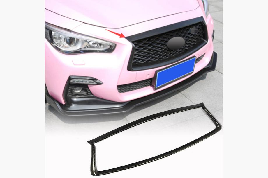 Infiniti Q50/Q60 2013–2024 Radiatora restes apmale (Q50 2018-2022, Carbon) Foto 1