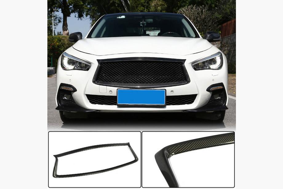 Infiniti Q50/Q60 2013–2024 Radiatora restes apmale (Q50 2018-2022, Carbon) Foto 2