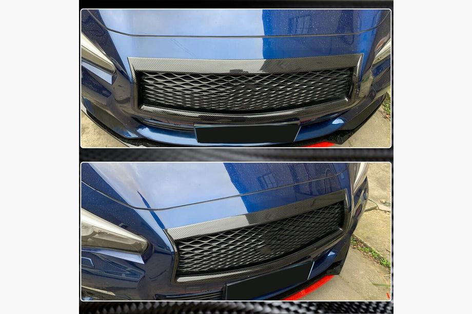 Infiniti Q50/Q60 2013–2024 Radiatora restes apmale (Q50 2018-2022, Carbon) Foto 5