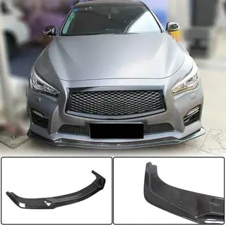 Priekšējā bufera lūpa Lip V1 (Q50 Sport 2014-2017, oglekļa šķiedra) Infiniti Q50/Q60 2013–2024 foto 1