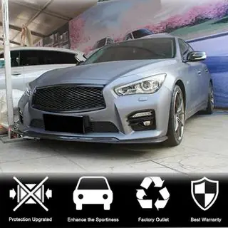Priekšējā bufera lūpa Lip V1 (Q50 Sport 2014-2017, oglekļa šķiedra) Infiniti Q50/Q60 2013–2024 foto 2
