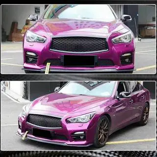 Priekšējā bufera lūpa Lip V1 (Q50 Sport 2014-2017, oglekļa šķiedra) Infiniti Q50/Q60 2013–2024 foto 3