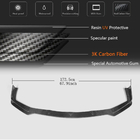 Infiniti Q50/Q60 2013–2024 Oglekļa šķiedras priekšējā bampera lūpa Lip V2 (Q50 Sport 2014-2017, Carbon) foto 5