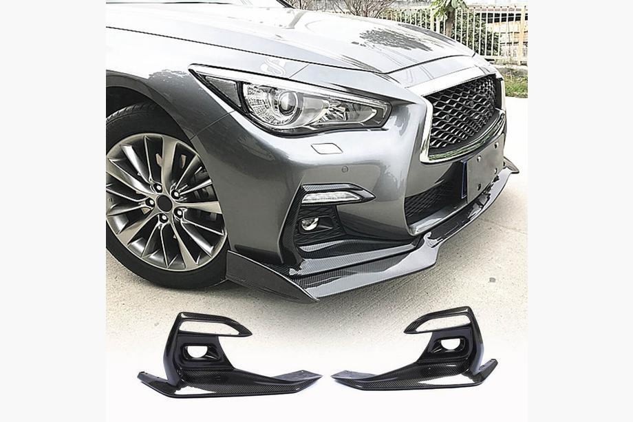Infiniti Q50/Q60 2013–2024 Miglas lukturu uzlikas (Q50 Sport 2018-2022, oglekļa šķiedra) Image
