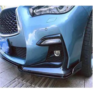 Priekšējā bufera lūpa Lip V1 (priekš Q50 Sport 2018-2022, karbons) Infiniti Q50/Q60 2013–2024 foto 4