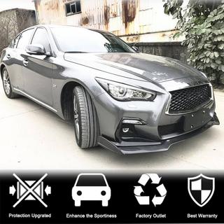 Priekšējā bampera lūpas uzlika Lip V2 (Q50 Sport 2018-2022, oglekļa šķiedra) Infiniti Q50/Q60 2013–2024 foto 3