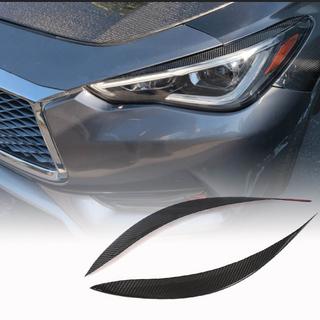 Priekšējo lukturu uzacis (Q60 2016-2022, oglekļa šķiedra) Infiniti Q50/Q60 2013–2024 foto 1