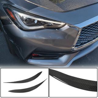 Priekšējo lukturu uzacis (Q60 2016-2022, oglekļa šķiedra) Infiniti Q50/Q60 2013–2024 foto 2