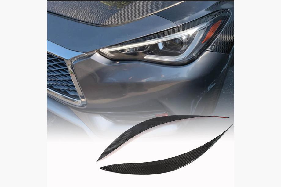 Infiniti Q50/Q60 2013–2024 Priekšējo lukturu uzacis (Q60 2016-2022, oglekļa šķiedra) Image