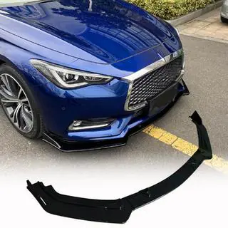 Priekšējā bampera lūpa Lip V2 (Q60 2016-2022, oglekļa šķiedra) Infiniti Q50/Q60 2013–2024 foto 1