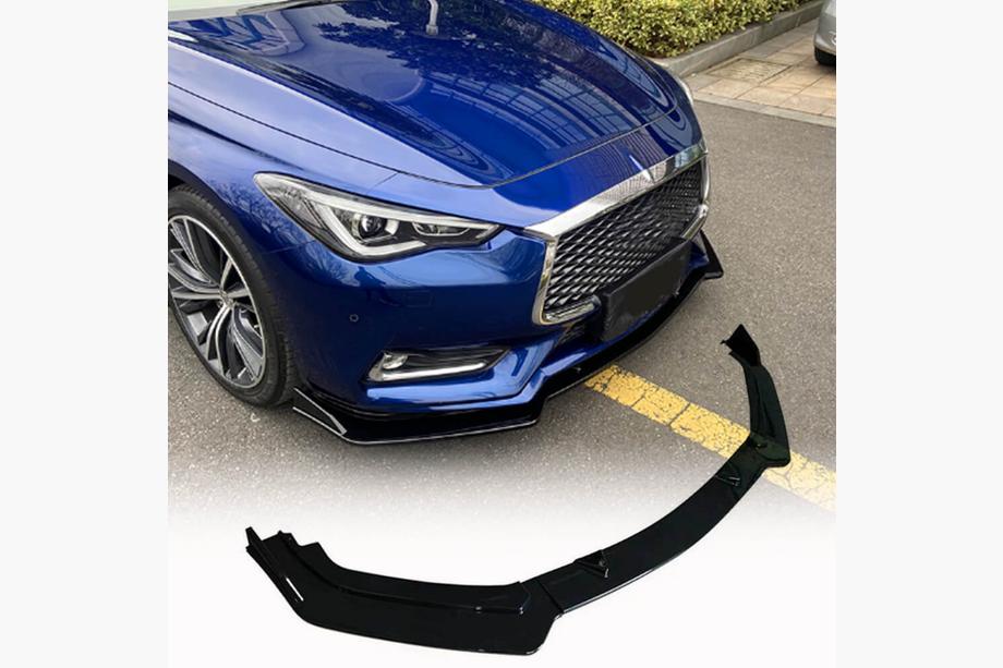 Infiniti Q50/Q60 2013–2024 Priekšējā bampera lūpa Lip V2 (Q60 2016-2022, oglekļa šķiedra) Image