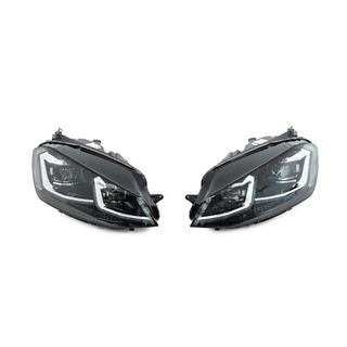 Priekšējie lukturi ar moduļiem Silver FullLed Style (2012-2017, komplekts 2 gab.) Volkswagen Golf 7/E-Golf 2012–2020 foto 1