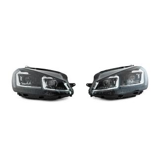 Priekšējie lukturi ar moduļiem Silver FullLed Style (2012-2017, komplekts 2 gab.) Volkswagen Golf 7/E-Golf 2012–2020 foto 2