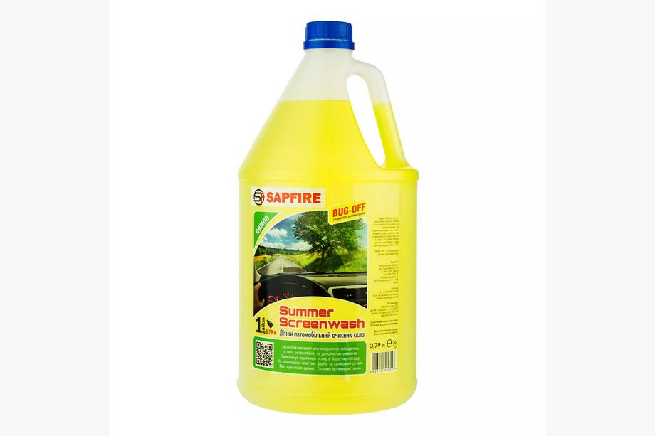 Vasaras vējstiklu mazgāšanas šķidrums SAPFIRE Summer Screenwash 3,79 l – citrons Image