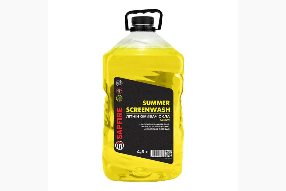 SAPFIRE Summer Screenwash vasaras vējstiklu mazgāšanas šķidrums 4,5 l - citrons Image