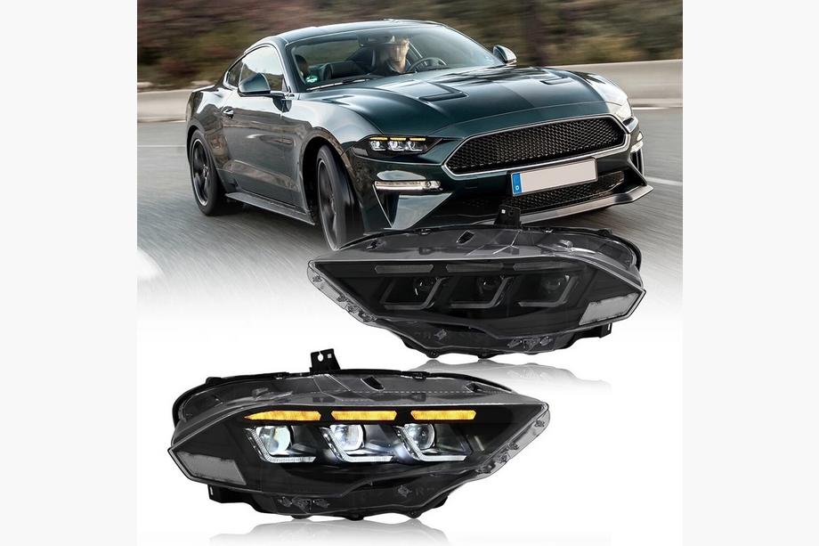 Ford Mustang 2015–2023 Priekšējie lukturi Full LED (2018-2023, 2 gab.) Image