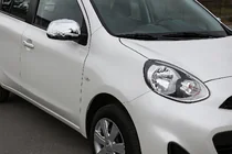Nissan Micra K13 2011–2016 Hroma spoguļu uzlikas (2 gab., ABS) foto 1